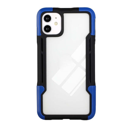 TPU + PC + Acrylic 3 in 1 Shockproof Protective Case For iPhone 13 mini(Blue)-garmade.com