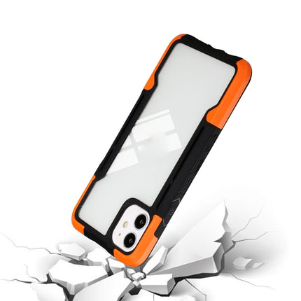 TPU + PC + Acrylic 3 in 1 Shockproof Protective Case For iPhone 13 mini(Orange)-garmade.com