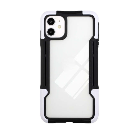 TPU + PC + Acrylic 3 in 1 Shockproof Protective Case For iPhone 13 mini(White)-garmade.com