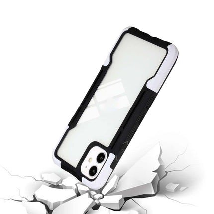 TPU + PC + Acrylic 3 in 1 Shockproof Protective Case For iPhone 13 mini(White)-garmade.com