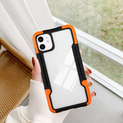 TPU + PC + Acrylic 3 in 1 Shockproof Protective Case For iPhone 13(Orange)-garmade.com