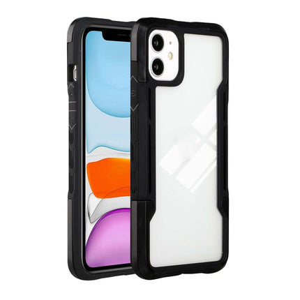 TPU + PC + Acrylic 3 in 1 Shockproof Protective Case For iPhone 13(Black)-garmade.com