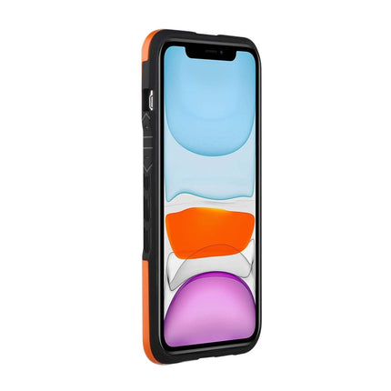 TPU + PC + Acrylic 3 in 1 Shockproof Protective Case For iPhone 13 Pro Max(Orange)-garmade.com