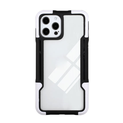TPU + PC + Acrylic 3 in 1 Shockproof Protective Case For iPhone 13 Pro Max(White)-garmade.com
