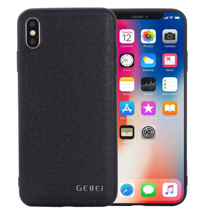 For iPhone 11 GEBEI Full-coverage Shockproof Leather Protective Case(Black)-garmade.com