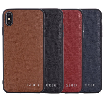 For iPhone 11 GEBEI Full-coverage Shockproof Leather Protective Case(Black)-garmade.com