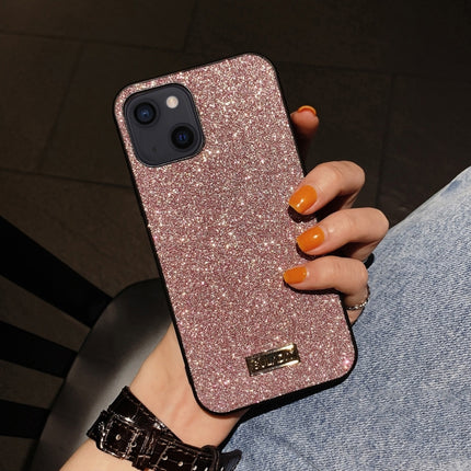 SULADA Shockproof TPU + Handmade Leather Case For iPhone 13 mini(Purple)-garmade.com