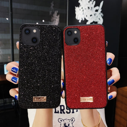 SULADA Shockproof TPU + Handmade Leather Case For iPhone 13 mini(Colorful)-garmade.com