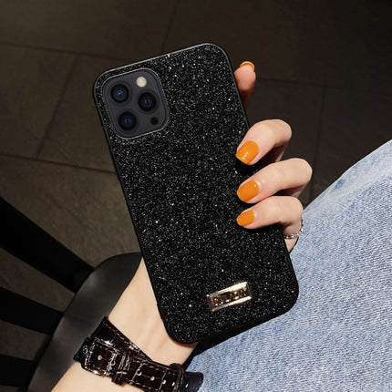 SULADA Shockproof TPU + Handmade Leather Case For iPhone 13 Pro(Black)-garmade.com