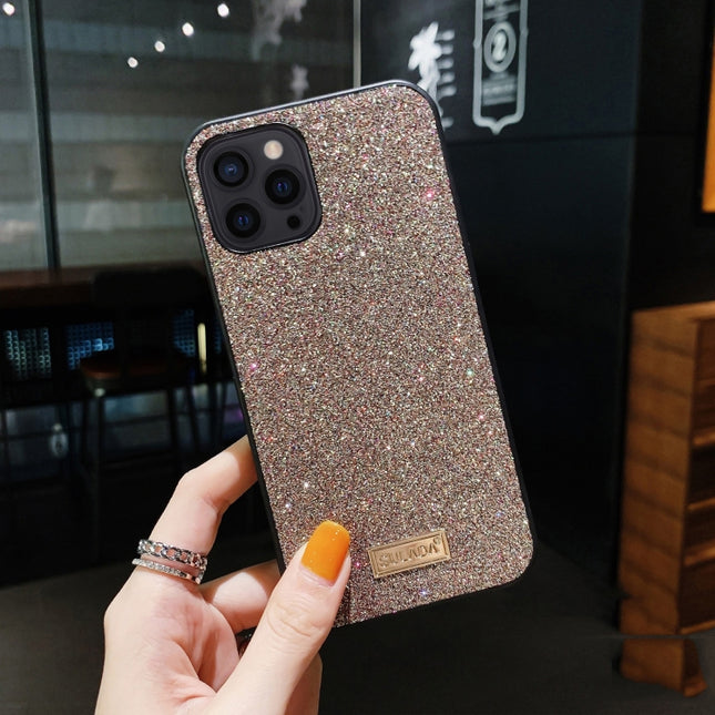 SULADA Shockproof TPU + Handmade Leather Case For iPhone 13 Pro(Colorful)-garmade.com