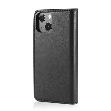 DG.MING Crazy Horse Texture Flip Detachable Magnetic Leather Case with Holder & Card Slots & Wallet For iPhone 13 mini(Black)-garmade.com