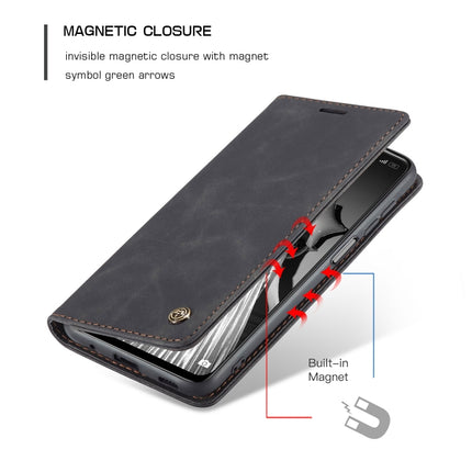 CaseMe 013 Multifunctional Horizontal Flip Leather Case with Holder & Card Slot & Wallet For Xiaomi Redmi Note 10 5G(Black)-garmade.com