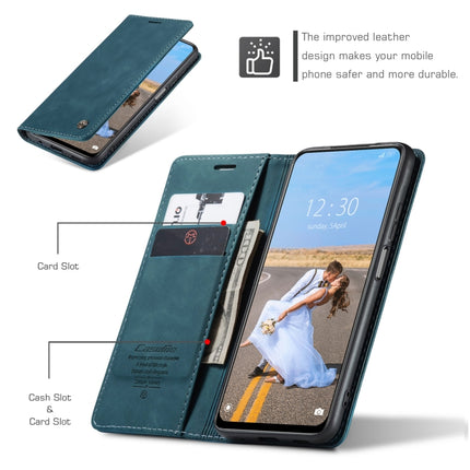 CaseMe 013 Multifunctional Horizontal Flip Leather Case with Holder & Card Slot & Wallet For Xiaomi Redmi Note 10 5G(Blue)-garmade.com