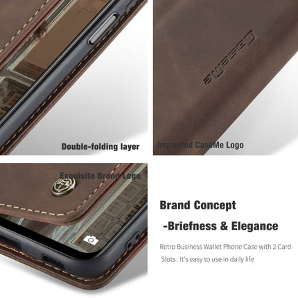 CaseMe 013 Multifunctional Horizontal Flip Leather Case with Holder & Card Slot & Wallet For Xiaomi Redmi Note 10 5G(Coffee)-garmade.com