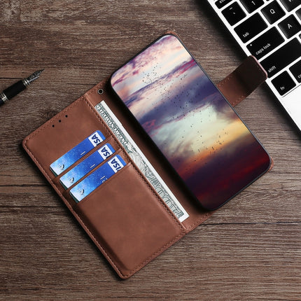 Skin Feel Crocodile Texture Magnetic Clasp Horizontal Flip PU Leather Case with Holder & Card Slots & Wallet For Xiaomi Redmi Note 9(Brown)-garmade.com