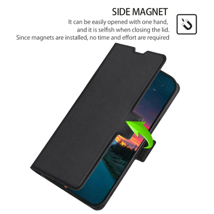 For Xiaomi Redmi Note 9 4G Ultra-thin Voltage Side Buckle PU + TPU Horizontal Flip Leather Case with Holder & Card Slot(Black)-garmade.com