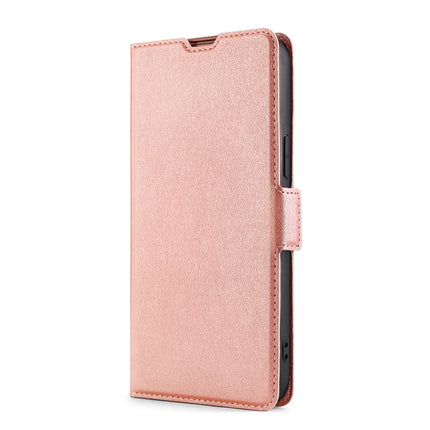 For Xiaomi Redmi Note 9 4G Ultra-thin Voltage Side Buckle PU + TPU Horizontal Flip Leather Case with Holder & Card Slot(Rose Gold)-garmade.com