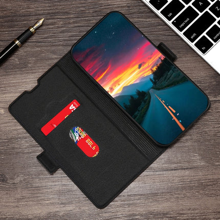 For Xiaomi Redmi Note 10 / Note 10S Ultra-thin Voltage Side Buckle PU + TPU Horizontal Flip Leather Case with Holder & Card Slot(Black)-garmade.com