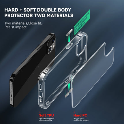 TPU + PC Transparent Shockproof Protective Case For iPhone 13-garmade.com