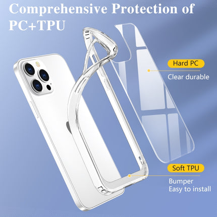 Crystal Clear Shockproof PC + TPU Protective Case For iPhone 13 Pro(Transparent)-garmade.com