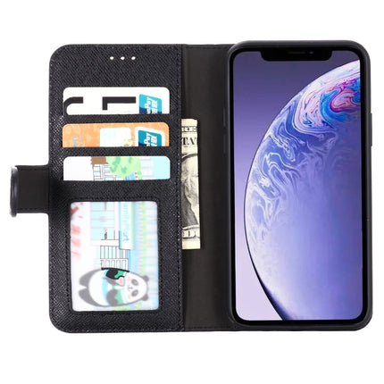 For iPhone 11 Pro GEBEI Top-grain Leather Horizontal Flip Protective Case with Holder & Card Slots & Wallet & Photo Frame(Black)-garmade.com