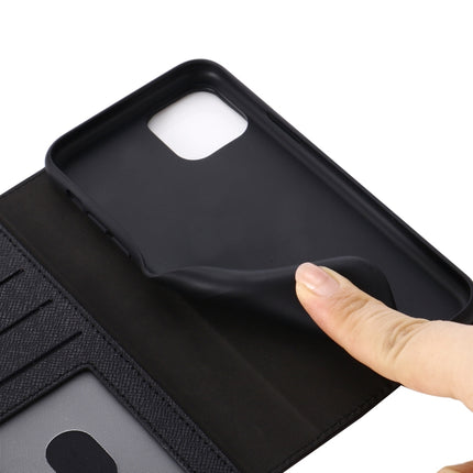 For iPhone 11 Pro Max GEBEI Top-grain Leather Horizontal Flip Protective Case with Holder & Card Slots & Wallet & Photo Frame(Black)-garmade.com