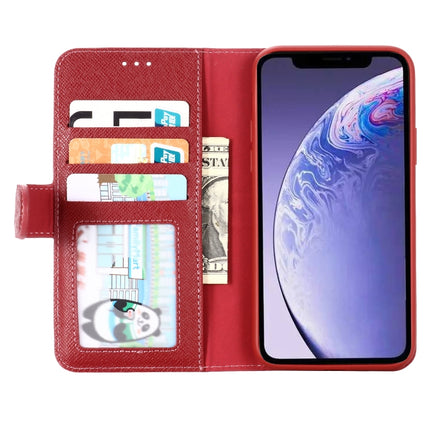 For iPhone 11 Pro Max GEBEI Top-grain Leather Horizontal Flip Protective Case with Holder & Card Slots & Wallet & Photo Frame(Red Wine)-garmade.com