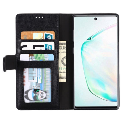 For Galaxy Note 10 GEBEI Top-grain Leather Horizontal Flip Protective Case with Holder & Card Slots & Wallet & Photo Frame(Black)-garmade.com