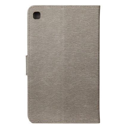 For Samsung Galaxy Tab A7 Lite / T220 Butterfly Flower Embossing Pattern Horizontal Flip Leather Case with Holder & Card Slots & Wallet(Grey)-garmade.com