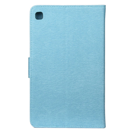 For Samsung Galaxy Tab A7 Lite / T220 Butterfly Flower Embossing Pattern Horizontal Flip Leather Case with Holder & Card Slots & Wallet(Blue)-garmade.com