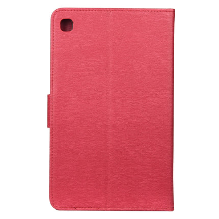 For Samsung Galaxy Tab A7 Lite / T220 Butterfly Flower Embossing Pattern Horizontal Flip Leather Case with Holder & Card Slots & Wallet(Magenta)-garmade.com