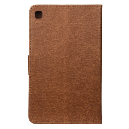 For Samsung Galaxy Tab A7 Lite / T220 Butterfly Flower Embossing Pattern Horizontal Flip Leather Case with Holder & Card Slots & Wallet(Brown)-garmade.com