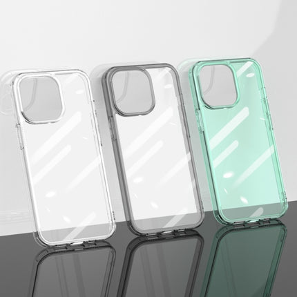 Shockproof TPU + Single-sided Glass Protective Case For iPhone 13 mini(Translucent Green)-garmade.com