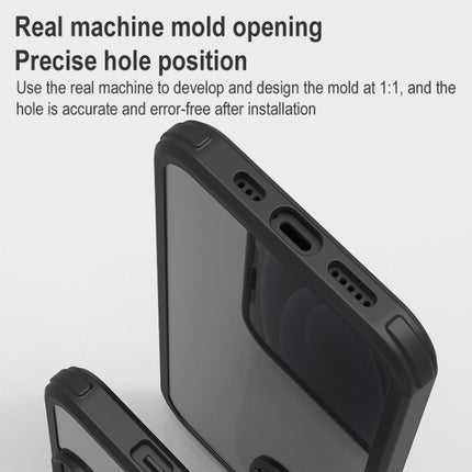 Shockproof TPU + Double-sided Glass Protective Case For iPhone 13 Pro Max(Black)-garmade.com
