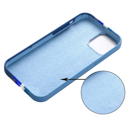 Rainbow Liquid Silicone Shockproof Full Coverage Protective Case For iPhone 13 mini(Blue)-garmade.com