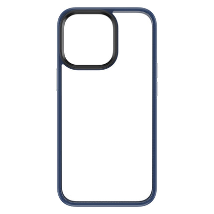 ROCK PC + TPU Udun Transparent Protective Case For iPhone 13(Blue)-garmade.com