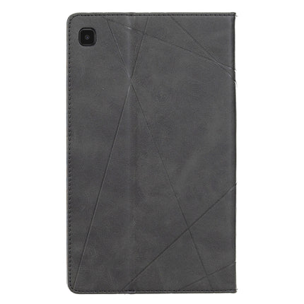 For Samsung Galaxy Tab A7 Lite SM-T220/SM-T225 Rhombus Texture Horizontal Flip Magnetic Leather Case with Holder & Card Slots(Black)-garmade.com