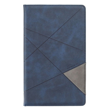 For Samsung Galaxy Tab A7 Lite SM-T220/SM-T225 Rhombus Texture Horizontal Flip Magnetic Leather Case with Holder & Card Slots(Blue)-garmade.com