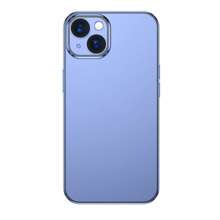 TOTUDESIGN AA-155 Soft Jane Series Hardcover Edition Shockproof Electroplating TPU Protective Case For iPhone 13(Blue)-garmade.com