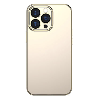 TOTUDESIGN AA-155 Soft Jane Series Hardcover Edition Shockproof Electroplating TPU Protective Case For iPhone 13 mini(Gold)-garmade.com