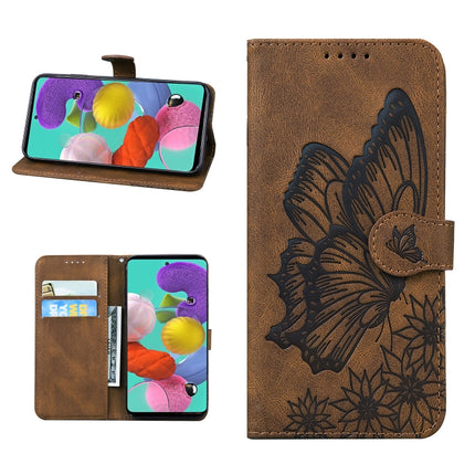 Retro Skin Feel Butterflies Embossing Horizontal Flip Leather Case with Holder & Card Slots & Wallet For iPhone 13 mini(Brown)-garmade.com