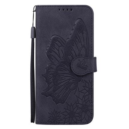 Retro Skin Feel Butterflies Embossing Horizontal Flip Leather Case with Holder & Card Slots & Wallet For iPhone 13(Black)-garmade.com