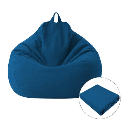 Lazy Sofa Bean Bag Chair Fabric Cover, Size:100 x 120cm(Blue)-garmade.com