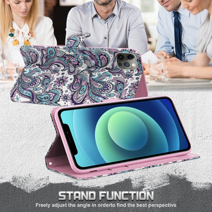 3D Painting Pattern Horizontal Flip TPU + PU Leather Case with Holder & Card Slots & Wallet For iPhone 13 mini(Swirl Pattern)-garmade.com