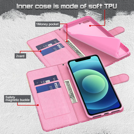 3D Painting Pattern Horizontal Flip TPU + PU Leather Case with Holder & Card Slots & Wallet For iPhone 13 mini(Cat Under The Tree)-garmade.com