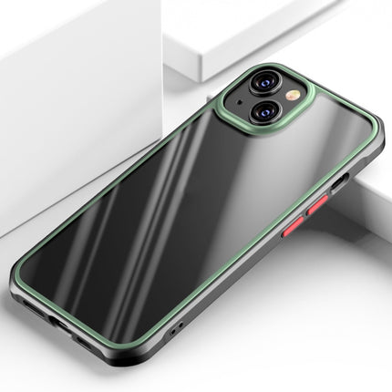Beautiful Color TPU + Clear PC Four-corner All-inclusive Shockproof Case For iPhone 13 mini(Green)-garmade.com