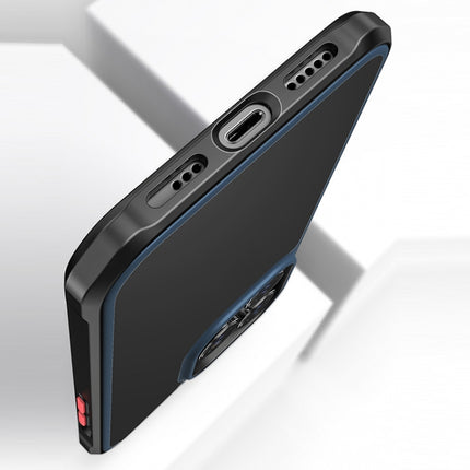 Beautiful Color TPU + Clear PC Four-corner All-inclusive Shockproof Case For iPhone 13 mini(Black)-garmade.com