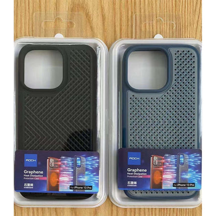 ROCK Graphene Heat Dissipation Ultra-thin TPU Case For iPhone 13(Blue)-garmade.com