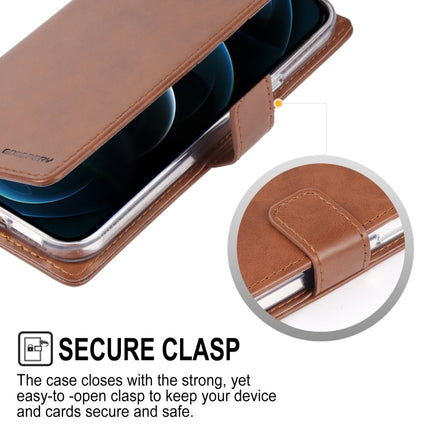 GOOSPERY BLUE MOON Crazy Horse Texture Horizontal Flip Leather Case with Holder & Card Slot & Wallet For iPhone 13 Pro(Rose Gold)-garmade.com