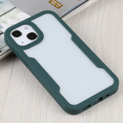 Acrylic + TPU 360 Degrees Full Coverage Shockproof Protective Case For iPhone 13 mini(Green)-garmade.com